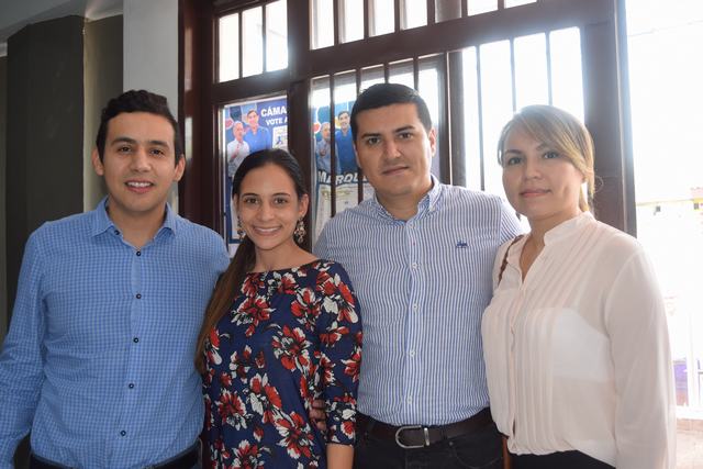 Ana Gabriela Dorate, Luis Forero y Cindy Dussán.